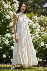 Zimmermann Jude Guipure Lace-Trimmed Ramie Maxi Dress – Ivory – Size 0