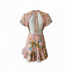 Zimmermann Tropicale Lattice Mini Dress – Size 3