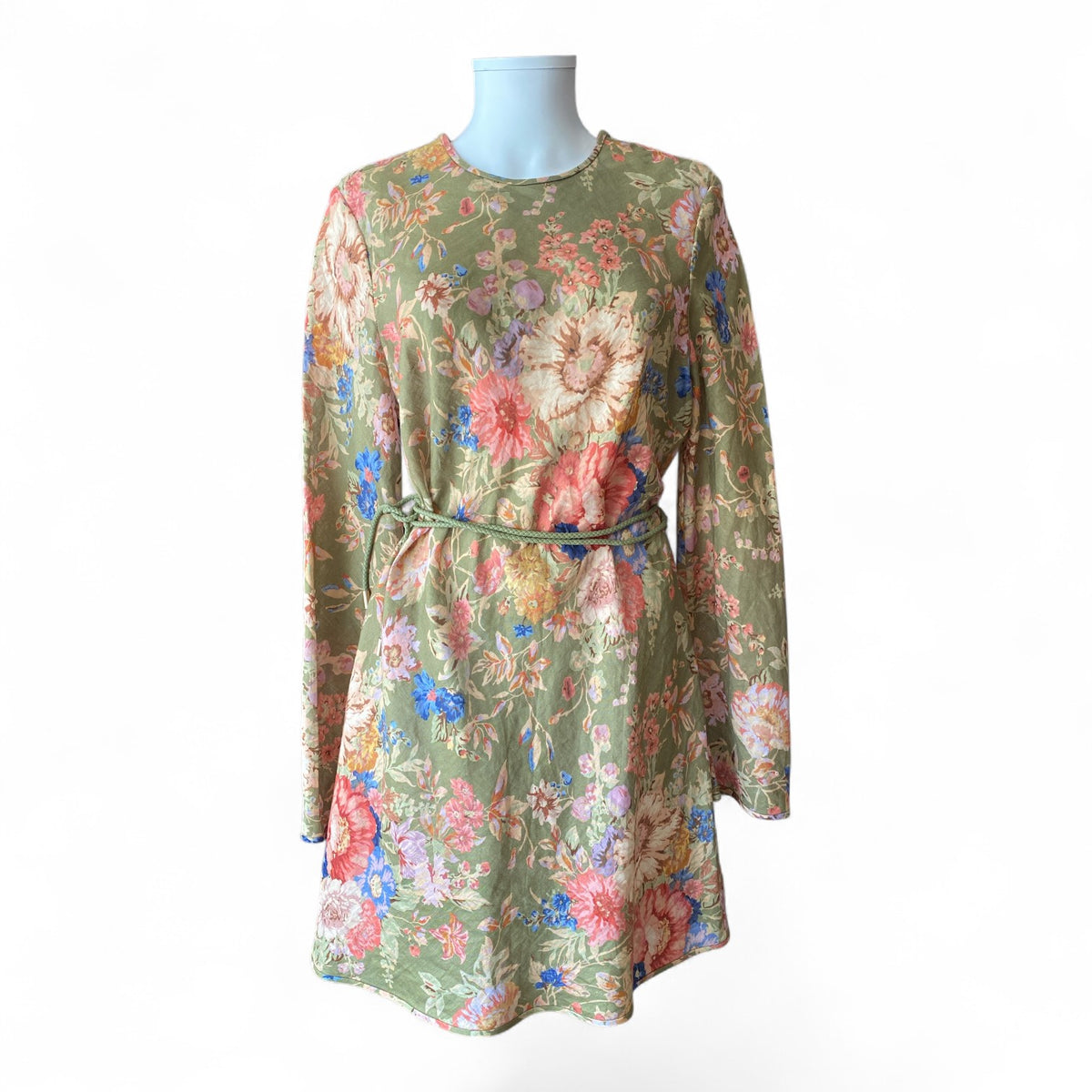 Zimmermann Floral Belted Mini Dress – Size 4
