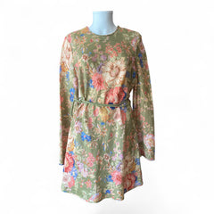 Zimmermann Floral Belted Mini Dress – Size 4