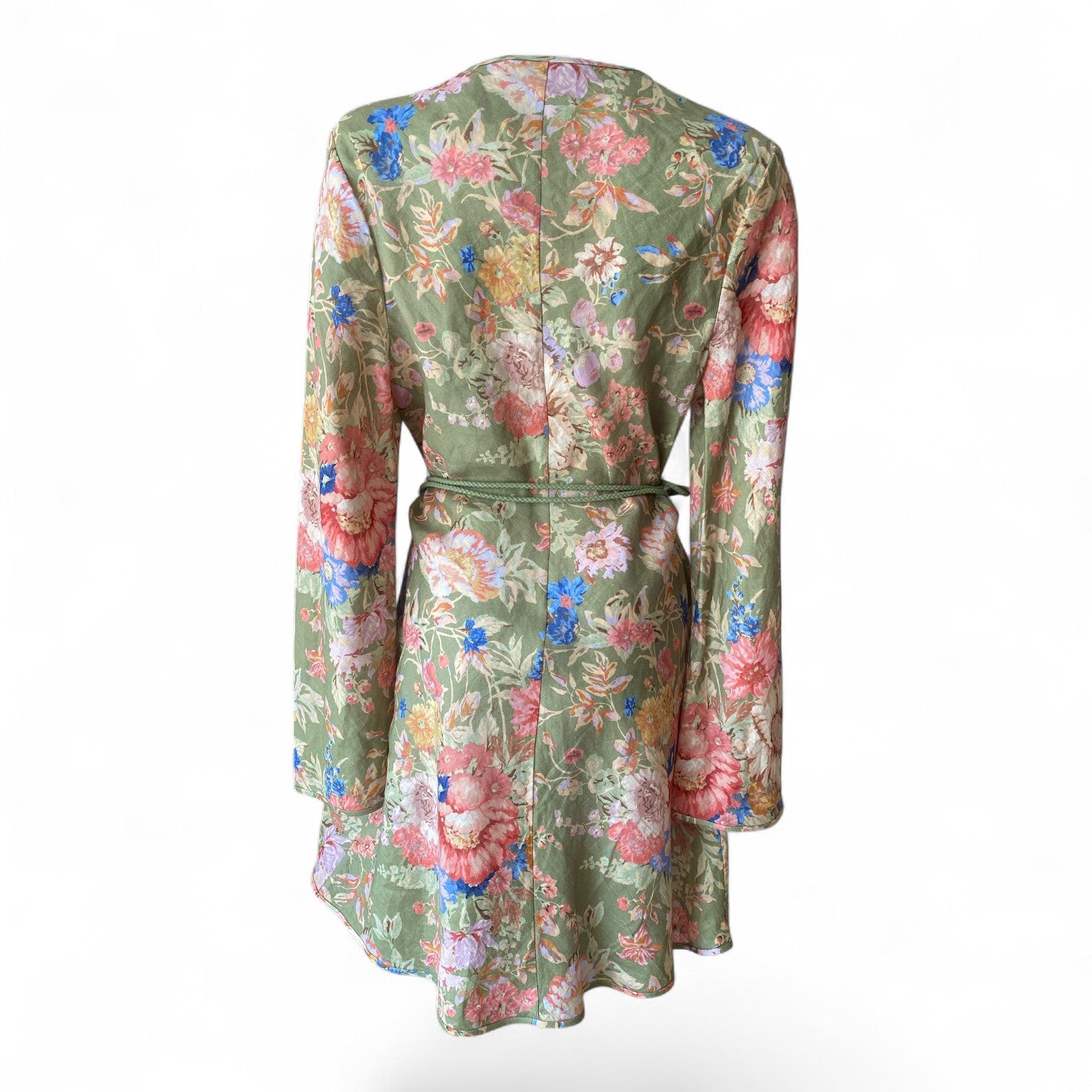 Zimmermann Floral Belted Mini Dress – Size 4