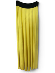 Celia Kritharioti Yellow & Black Maxi Skirt – Size 40