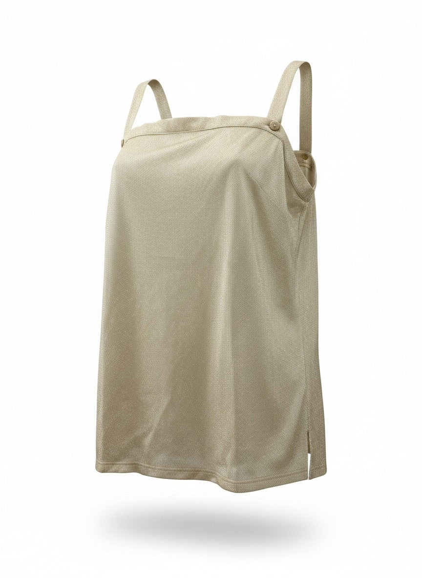 Chanel Gold Sparkly Sheer Top – Size 44 | Evening Glam Statement Piece