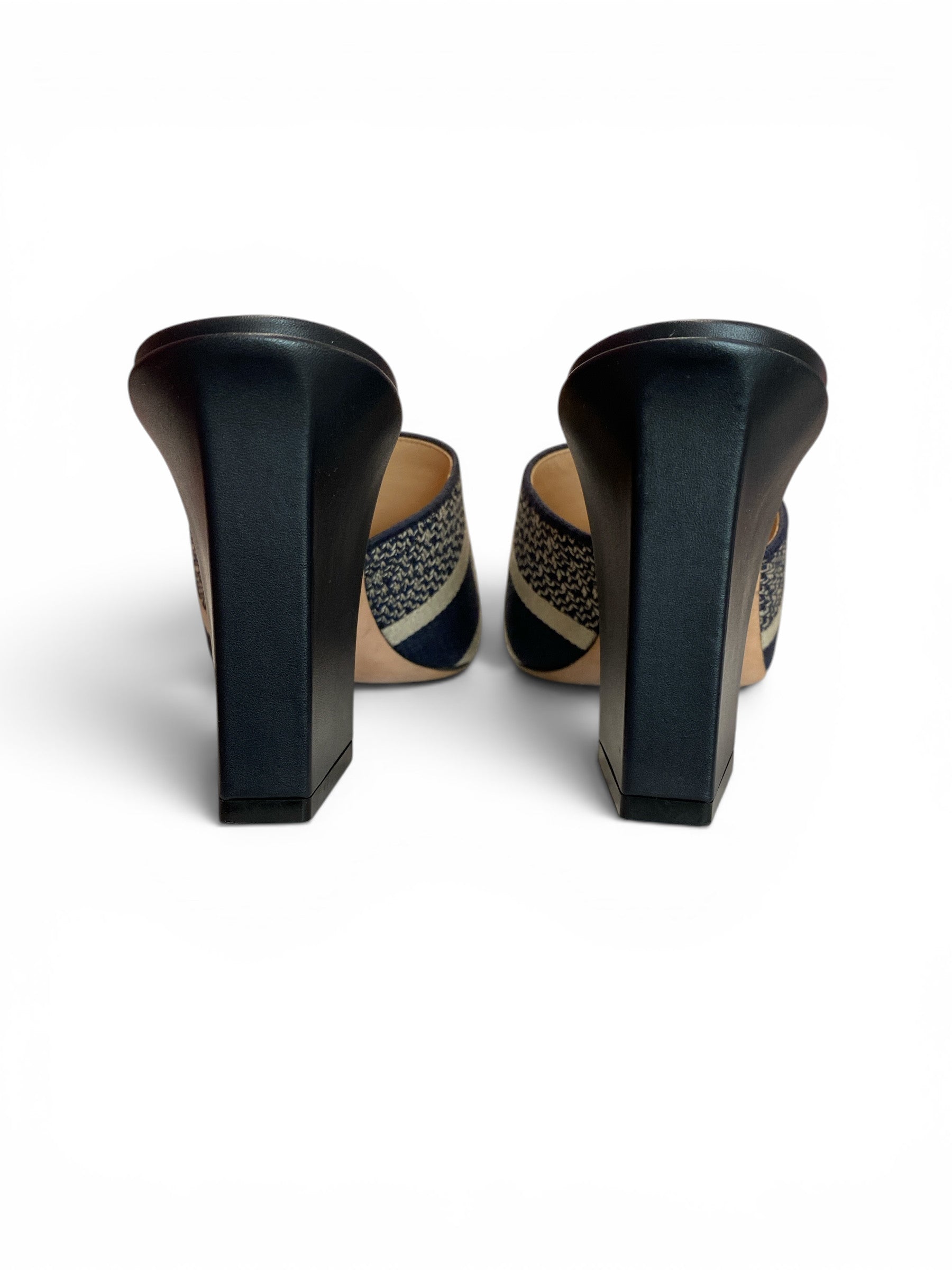 Christian Dior Dway Heeled Mule Slides – Size 40