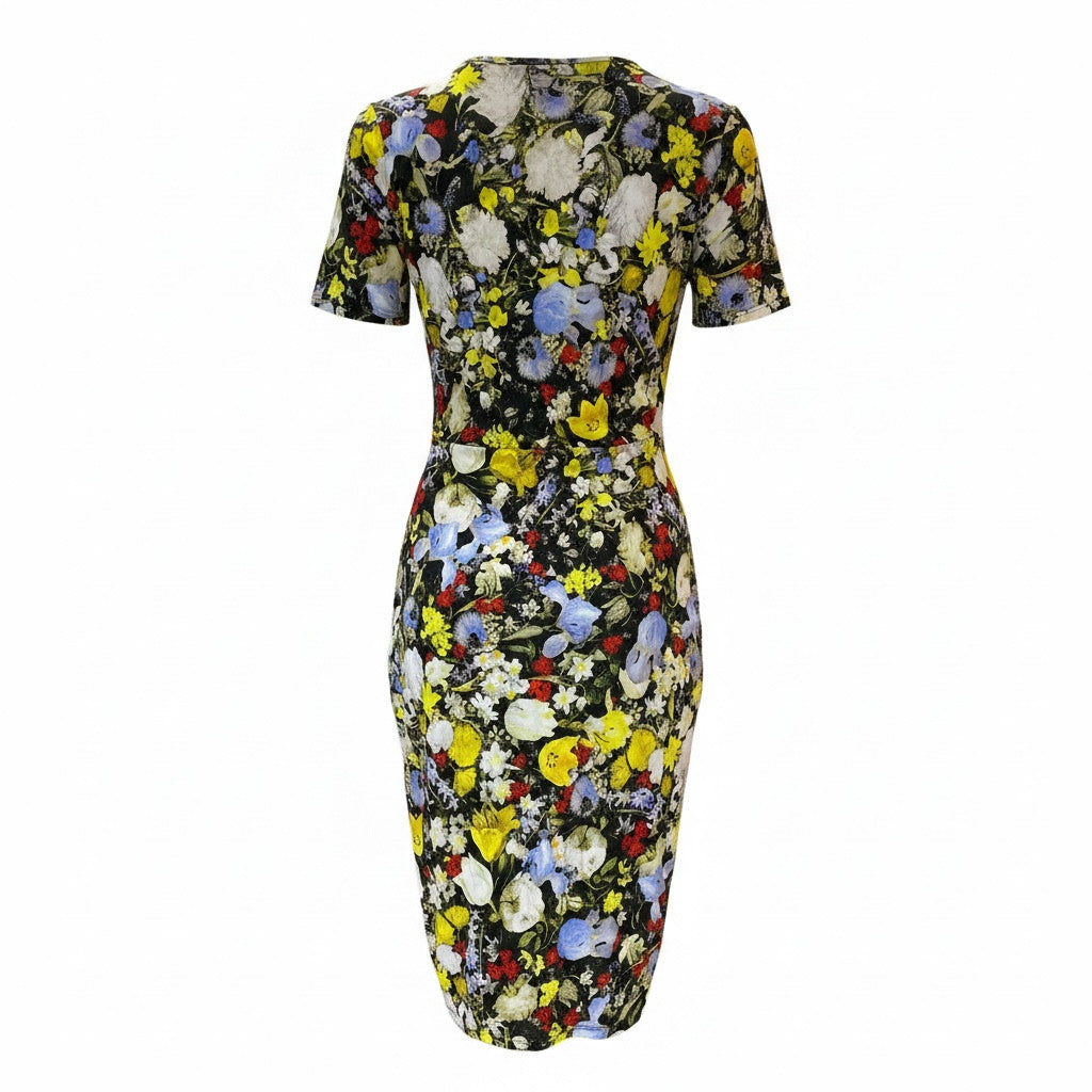 Erdem Essie Floral Print Jersey Dress - Size 8