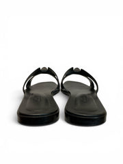 Hermès Oran Sandals Black Medor Stud | Icon with Edge – Size 40