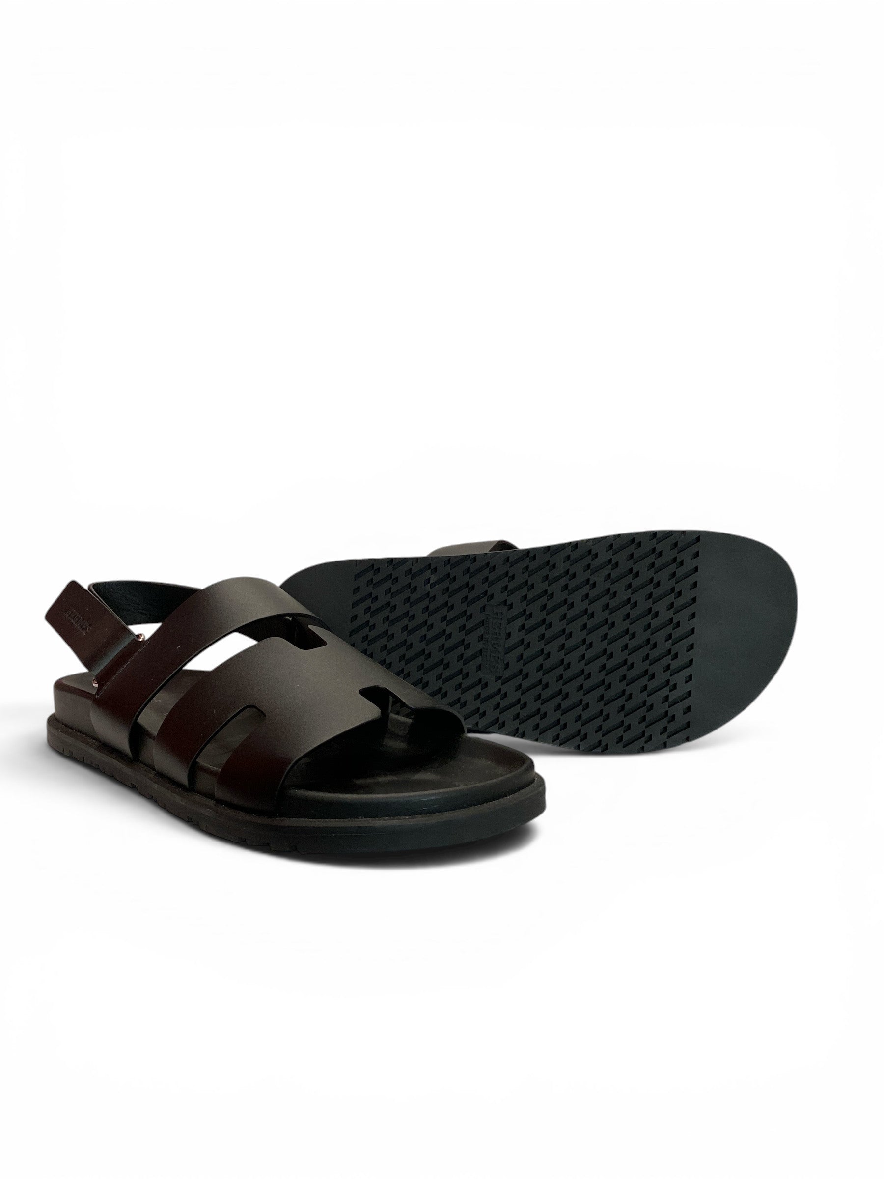 Hermès Genius Sandals Black – Size 40 (With Box)