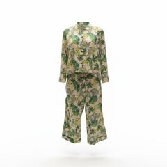 Jessica K Tropical Leaf Print Co-Ord Set Blazer and Trousers - Size 40