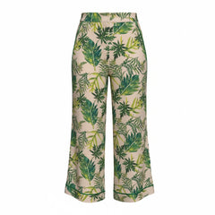 Jessica K Tropical Leaf Print Co-Ord Set Blazer and Trousers - Size 40
