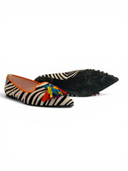 Pretty Ballerinas Ella Zebra Print Flats | Playful Statement – Size 39