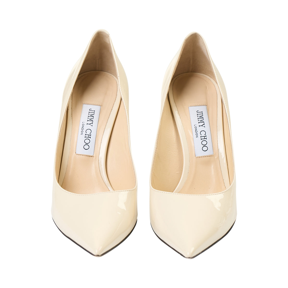 Jimmy Choo White Patent Pumps