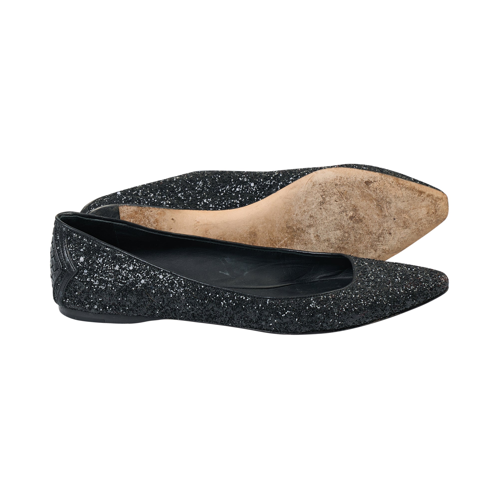 Bottega Veneta Black Ballerinas