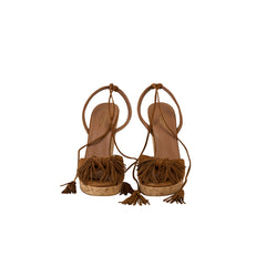 Aquazzura Brown Wedges