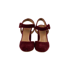 CASTAÑER Velvet Burgundy Heels