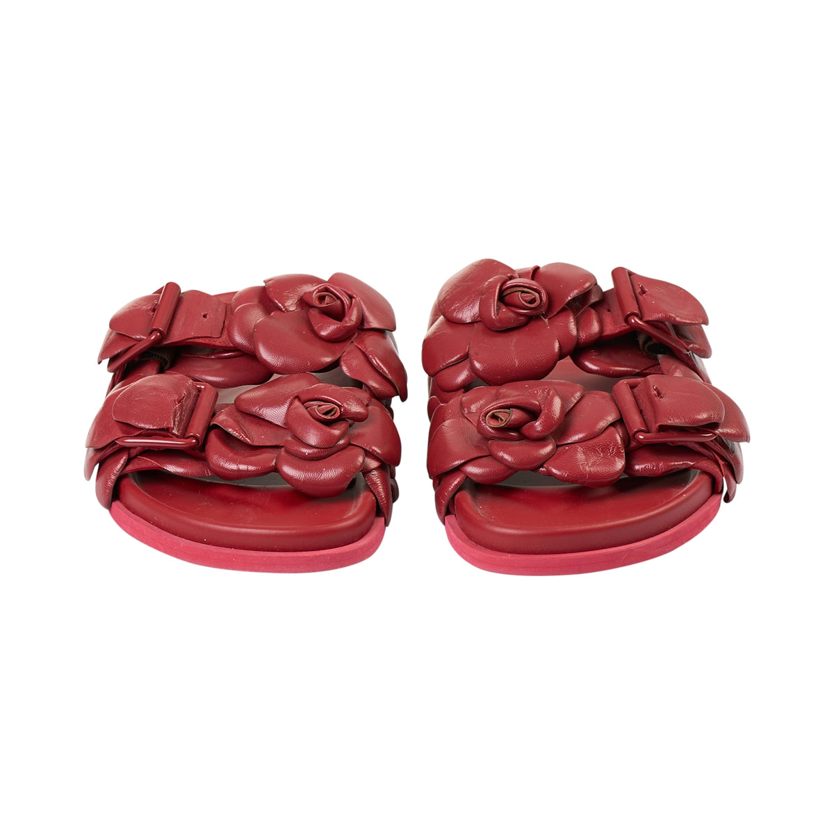 Valentino Slip-On Red Sandals