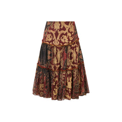 Roberto Cavalli Bordeaux Skirt