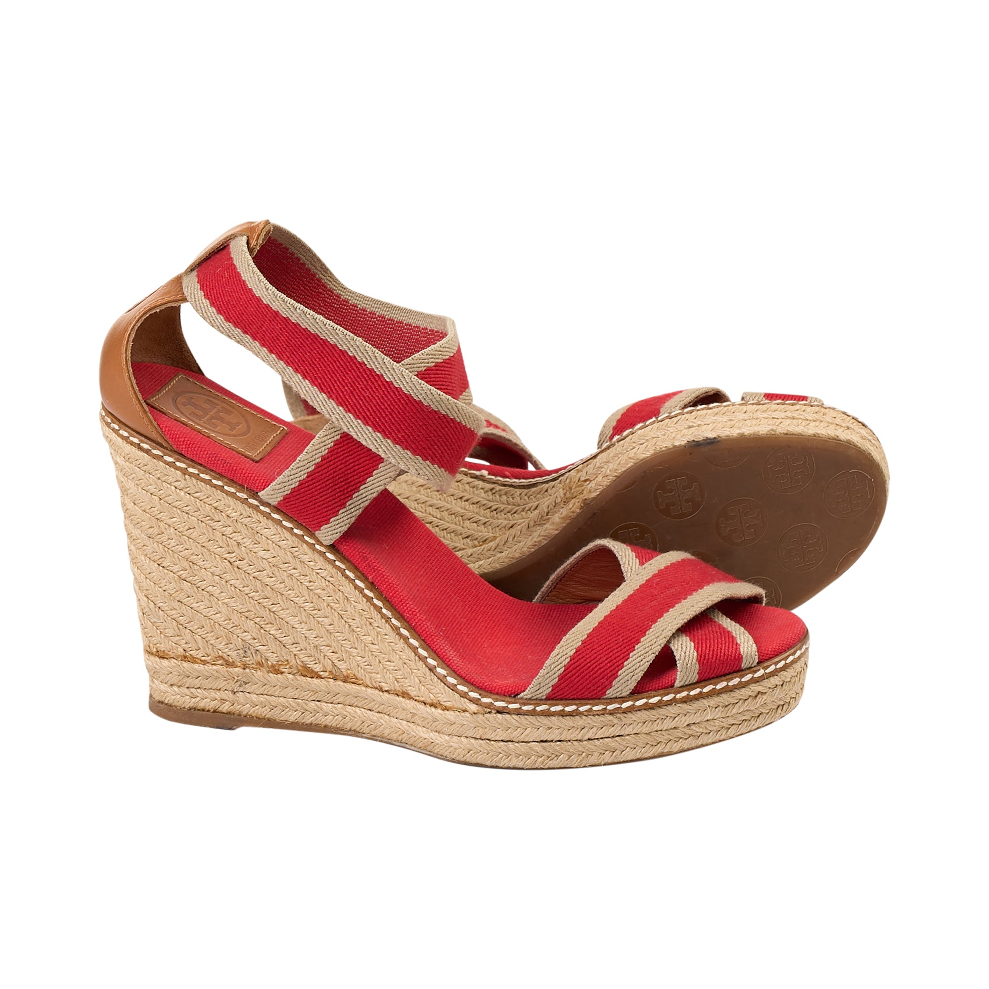 Tory Burch Red Wedges