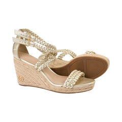 Tory Burch Gold Wedges