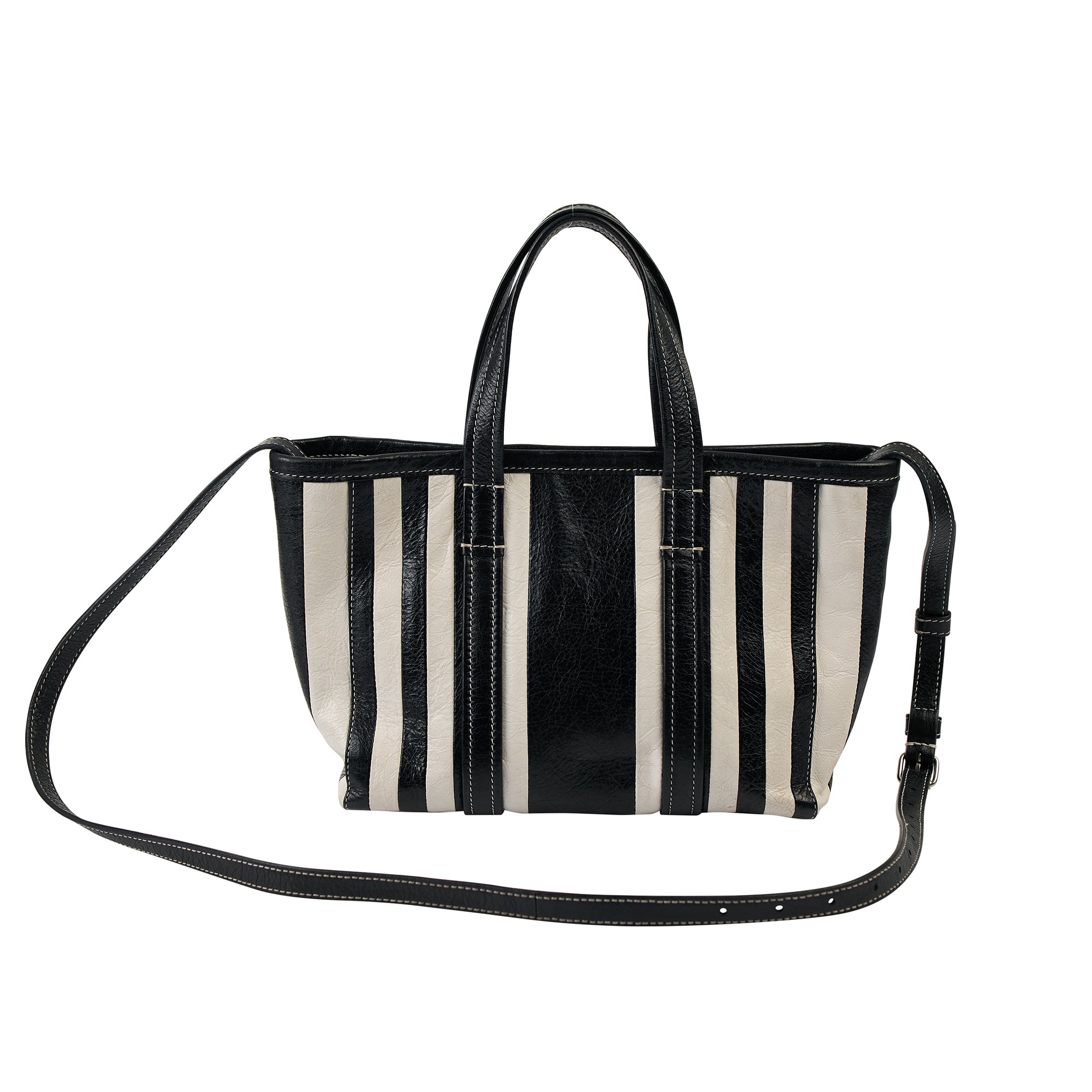 Balenciaga Black and White Handbag