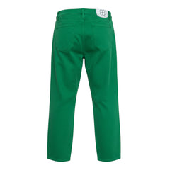 True Royal Green Cropped Denim Pants Raw Hem - IT 44, New with Tags