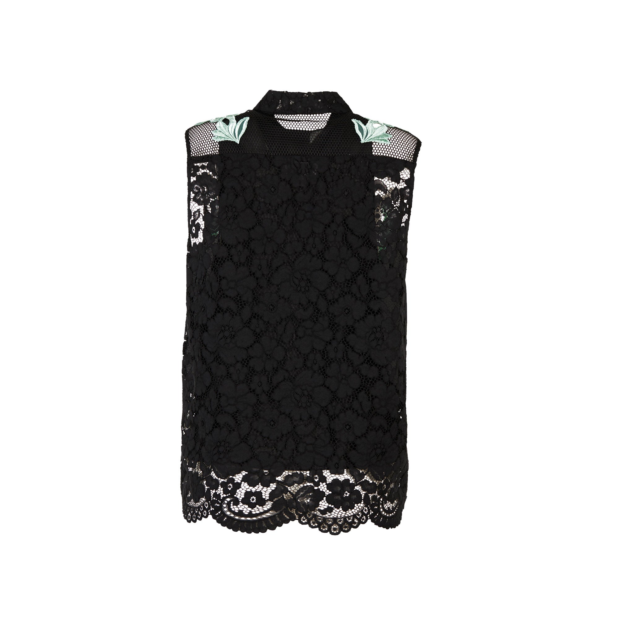 Blusa de encaje negra de Phillip Lim