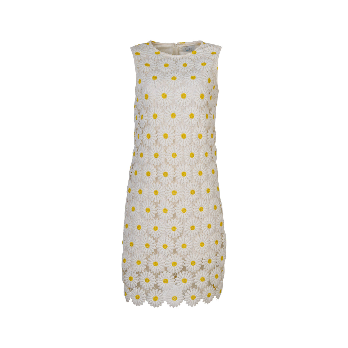 Clips White Flowers Dress