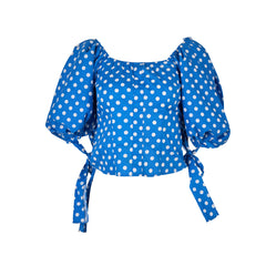 Caroline Constas Polka Dot Top