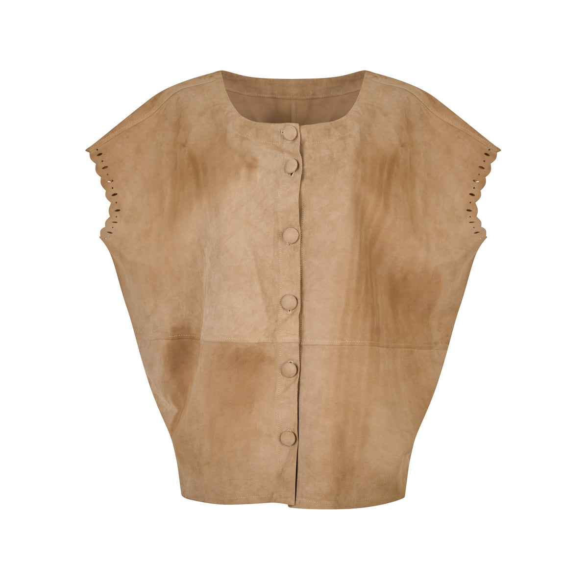 Cruciani Leather Blouse